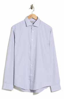 Slim Fit Gingham Cotton Dress Shirt