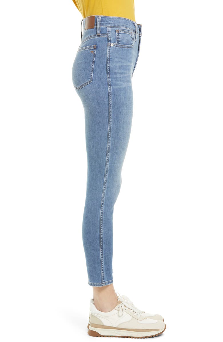 Madewell 10" High Rise Skinny Crop Jeans, Alternate, color,