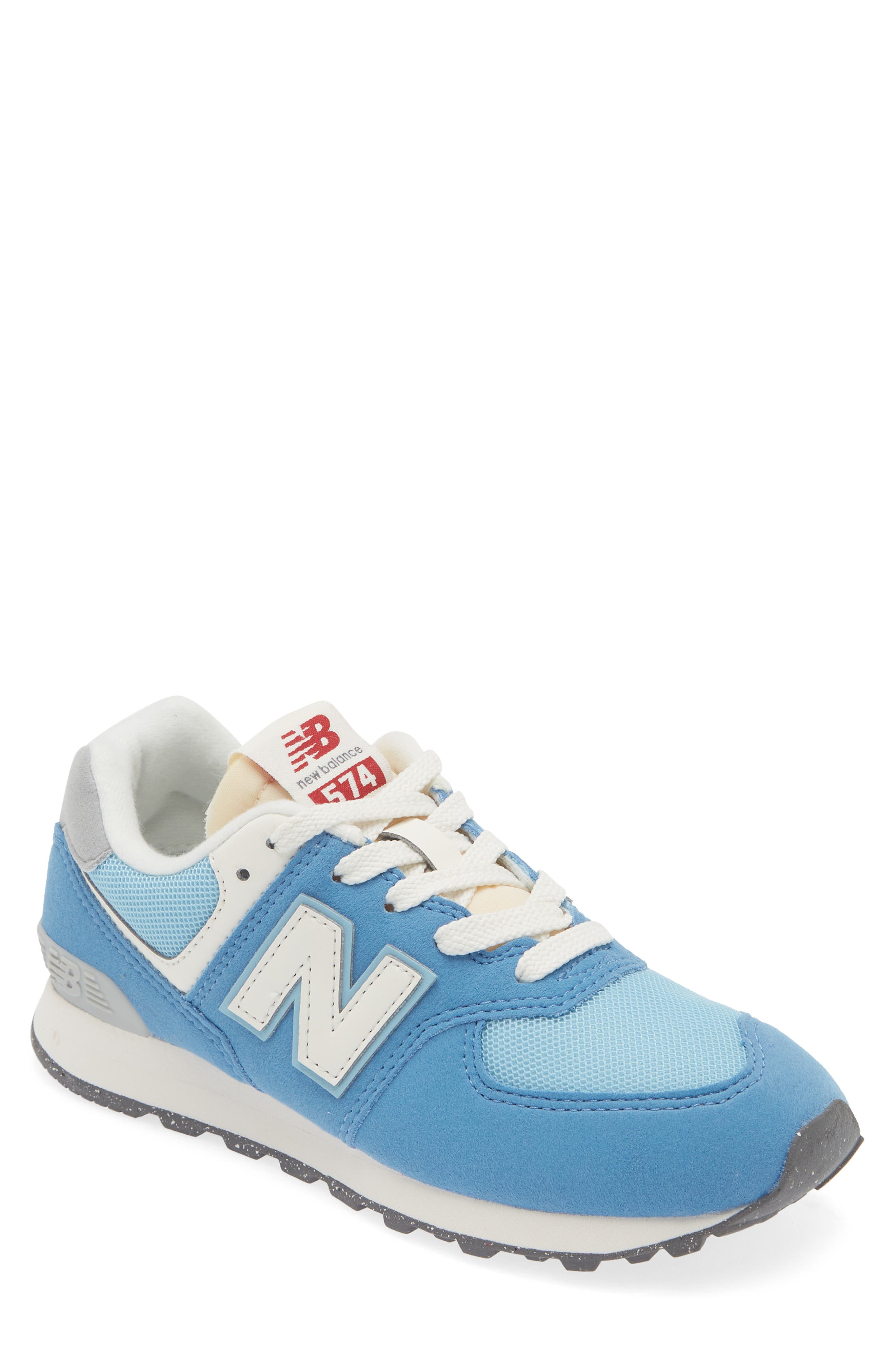 Kids' 574 Sneaker, Main, color, BLUE/ WHITE