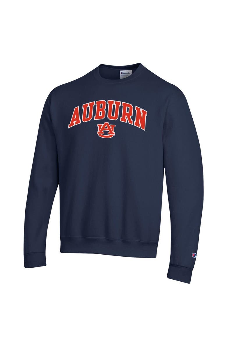 Champion Men's Champion Navy Auburn Tigers Arch Over Logo Pullover Sweatshirt, Alternate, color, Navy