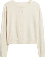 BP. Crewneck Cotton Blend Cardigan