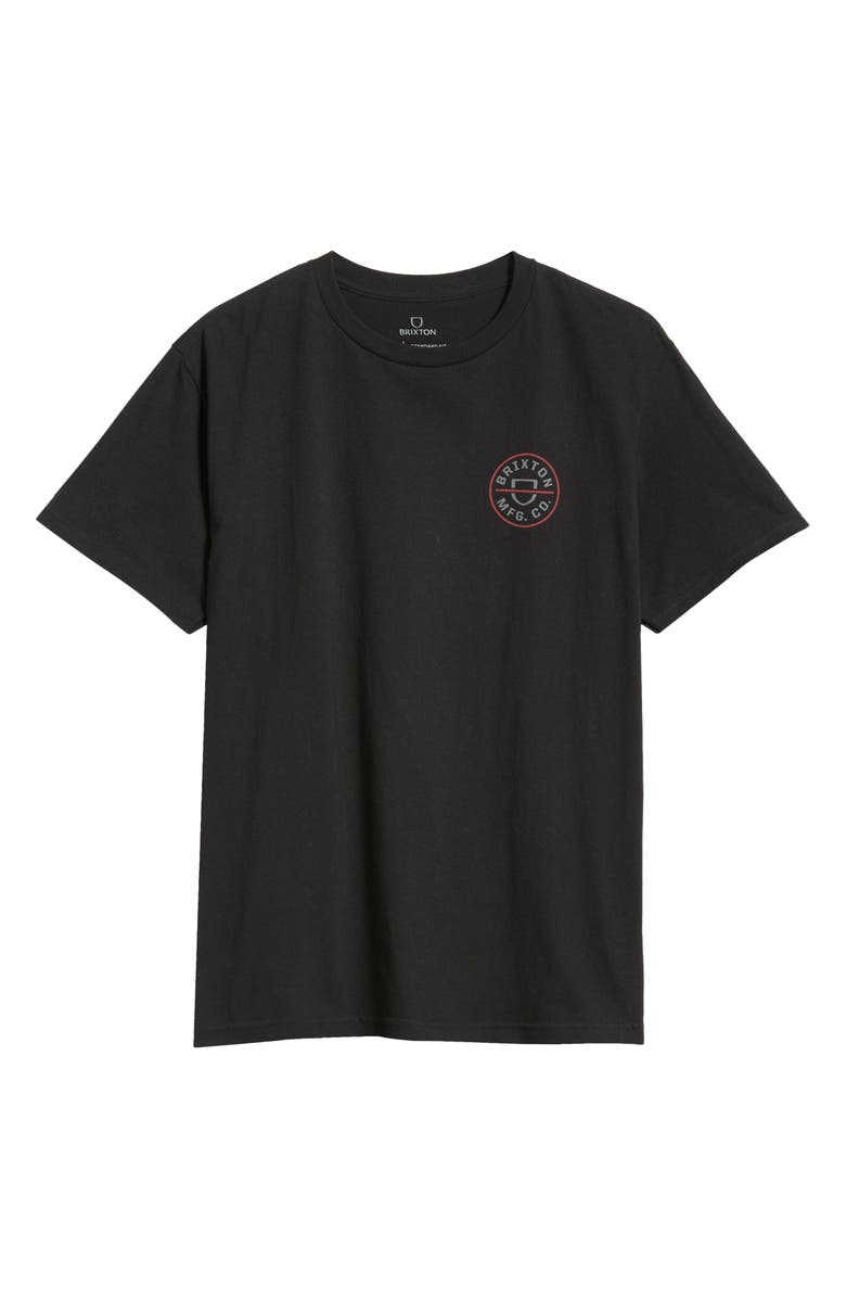 Brixton Crest II Graphic T-Shirt, Alternate, color, 
