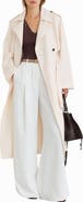 Reiss Charli Linen Blend Trench Coat