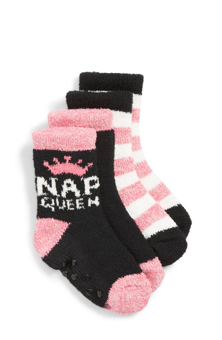 Tucker + Tate Assorted 2-Pack Plush Critter Socks, Main, color,