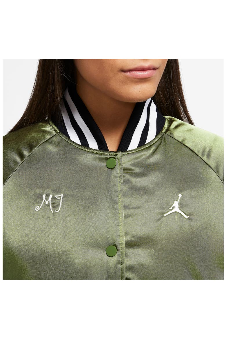 Varsity Jacket, Alternate, color, SKY LIGHT OLIVE