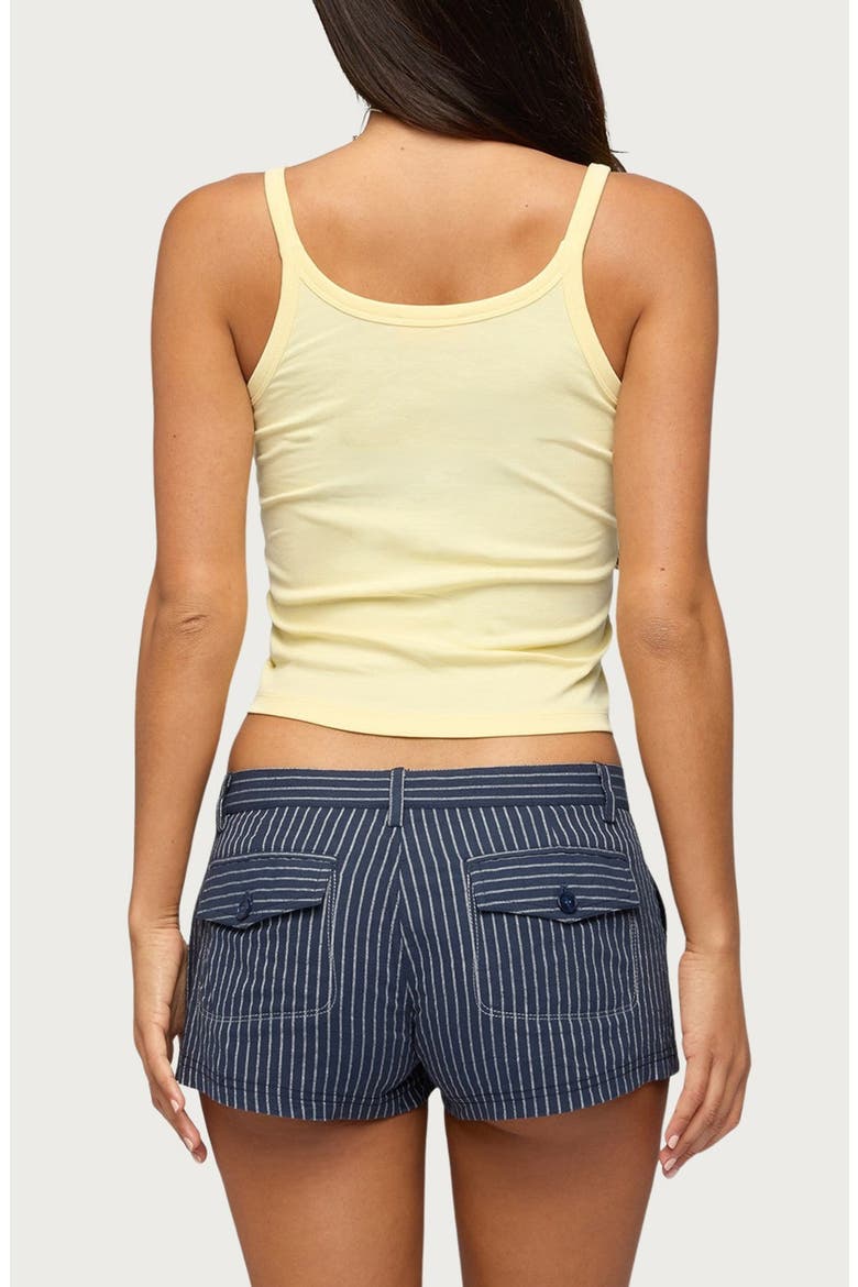 Basic Babe Stretch Cotton Crop Camisole, Alternate, color, YELLOW