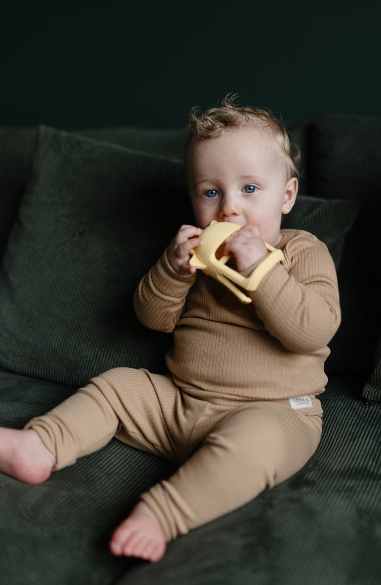 Mushie No-Drop Sun Teether Toy, Alternate, color, Sunshine