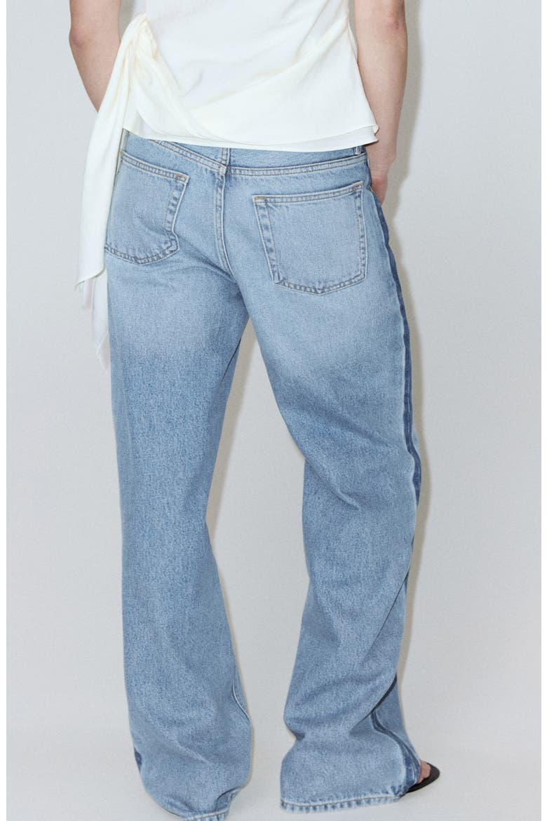 Mid Rise Straight Leg Jeans, Alternate, color, LIGHT BLUE