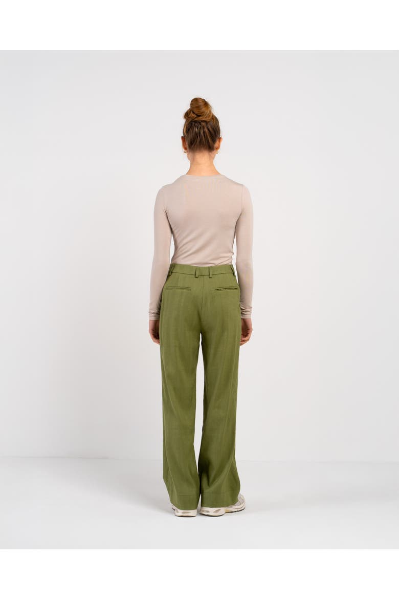 Iona Linen Pants, Alternate, color, Olive