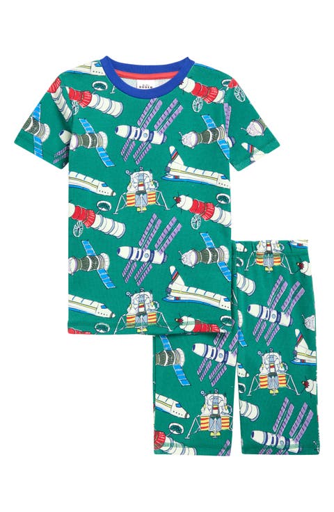 Kids' Fitted Satellites Print Glow in the Dark Two-Piece Pajamas (Toddler, Little Kid & Big Kid)