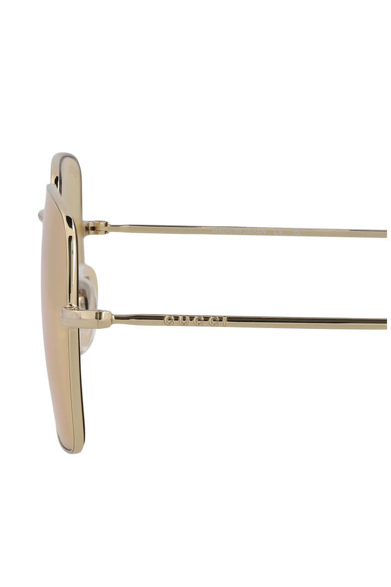 54mm Square Sunglasses, Alternate, color, GOLD GOLD ORANGE