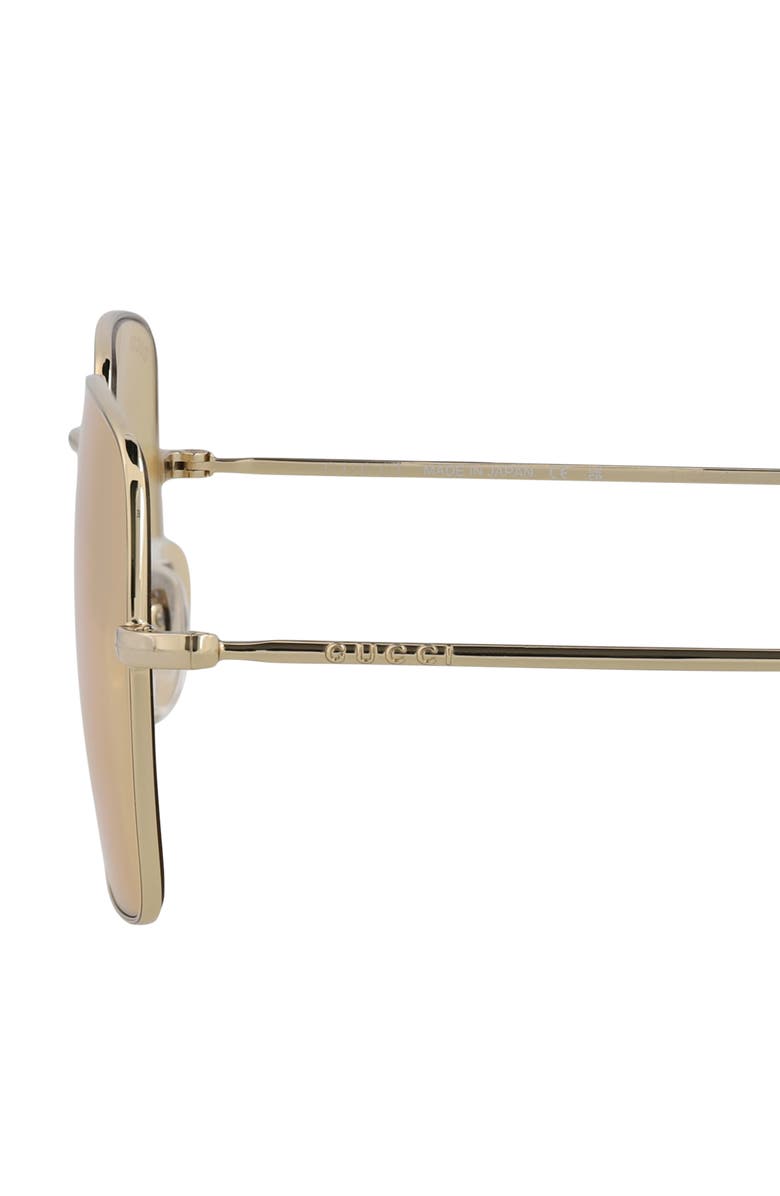 Gucci 54mm Square Sunglasses, Alternate, color, 