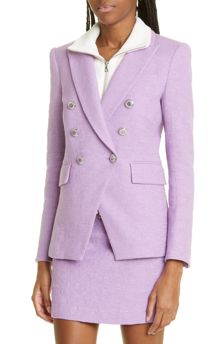 Veronica Beard Miller Stretch Cotton Dickey Jacket, Alternate, color,