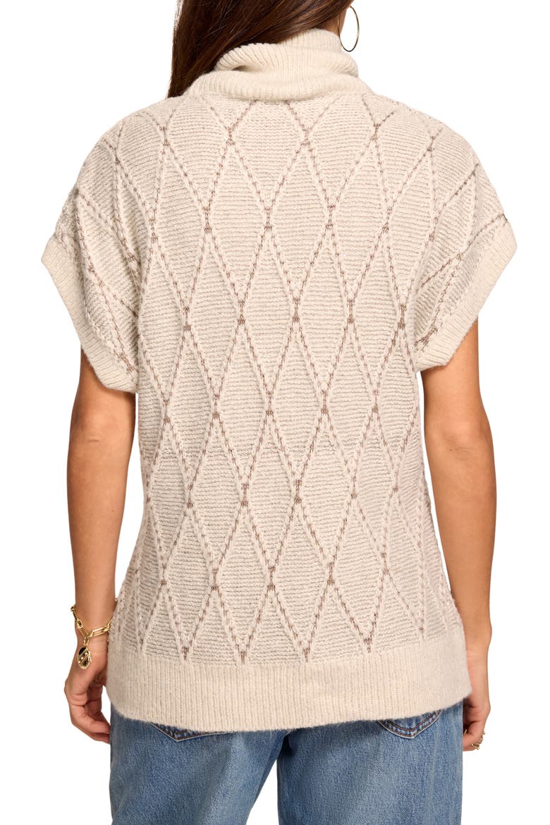 Blair Argyle Turtleneck Sweater, Alternate, color, IVORY ARGYLE