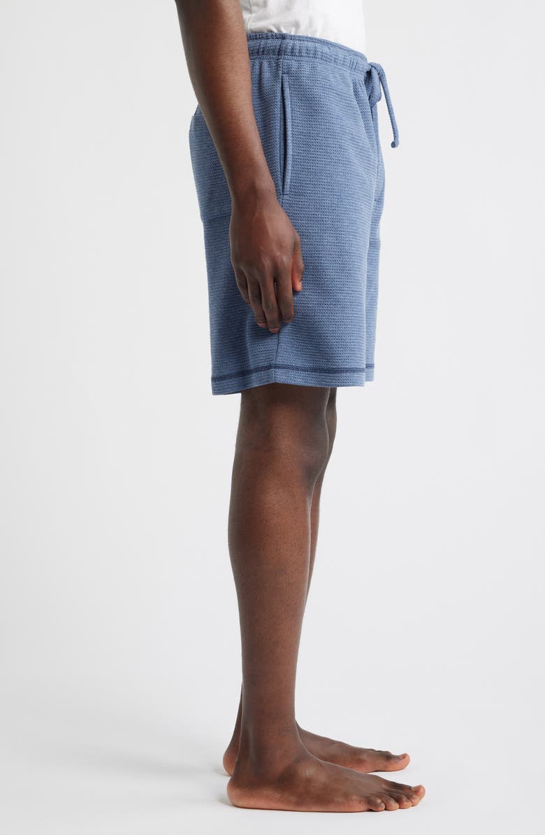 Majestic International Coastal Heather Lounge Shorts, Alternate, color, Heather Blue