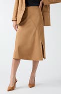 GUESS Jennie Faux Suede Midi Skirt