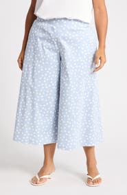 Renee C Wide Leg Capri Pants