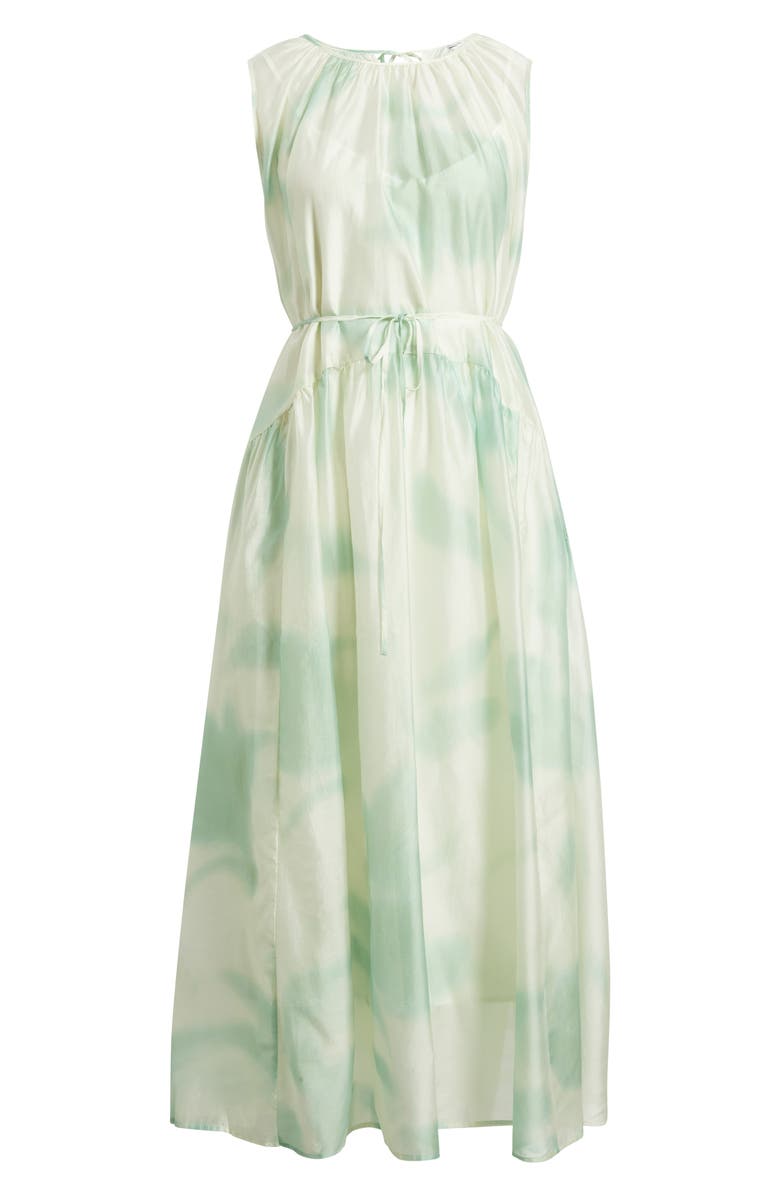 M&S Printed Maxi Dress, Alternate, color, Green