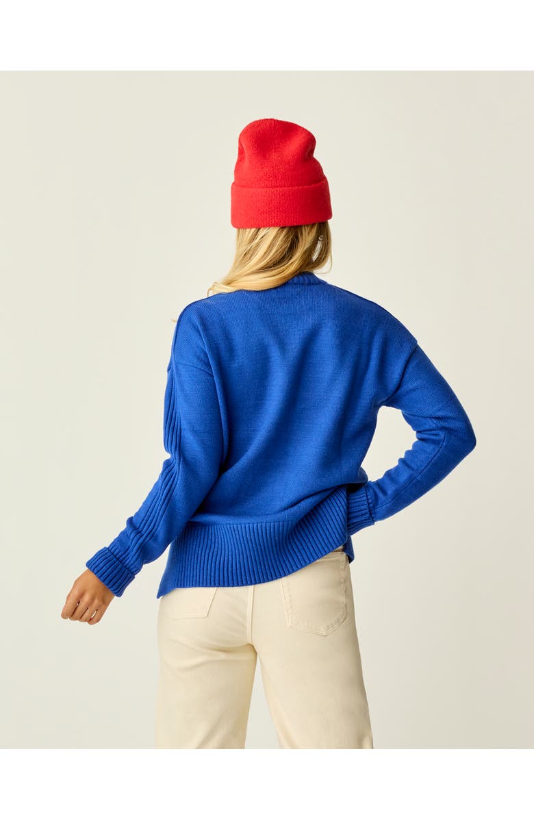 Carve Designs Woodward Sweater, Alternate, color, Capri Heather