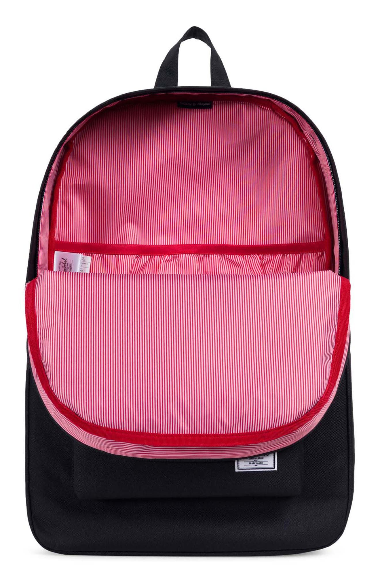 Heritage Backpack, Alternate, color, BLACK/ WOODLAND CAMO