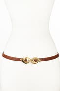 Raina Belts Lauren Leaf Buckle Leather Belt