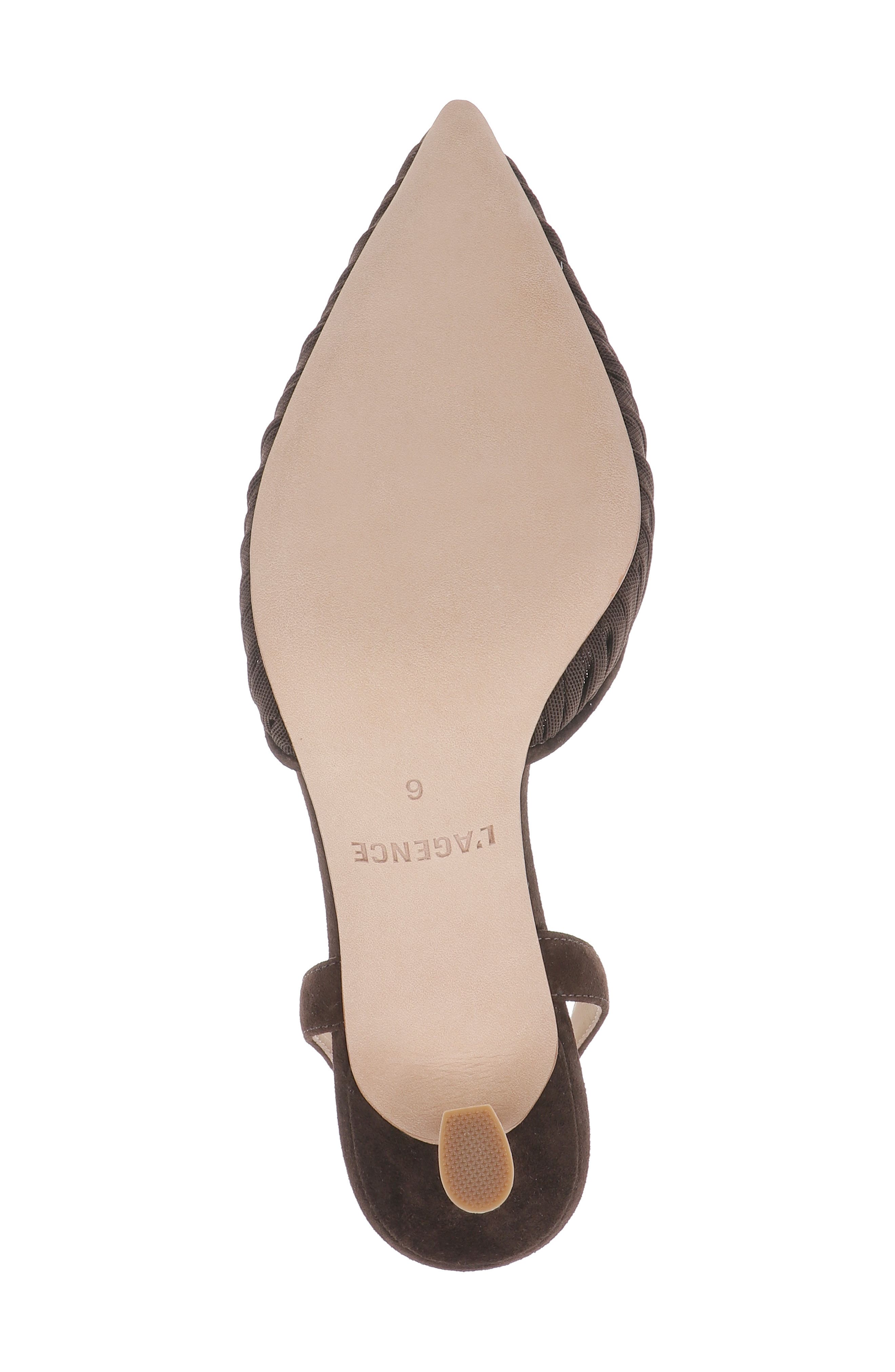 Bowery Pointed Toe Slingback Pump, Alternate, color, CHOCOLATE