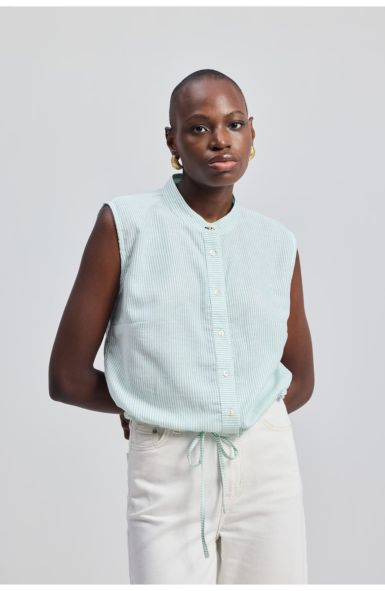 Reistor Button-down with Lace Shirt, Alternate, color, Parallel Paths
