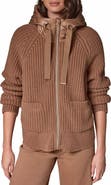 Donna Karan New York Mixed Media Down Fill Hooded Shirtjacket