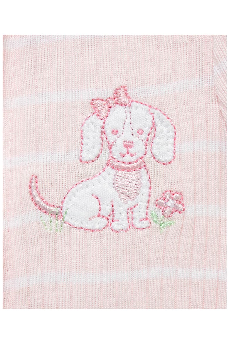 Puppies 2-Pack Organic Cotton Rompers, Alternate, color, PINK