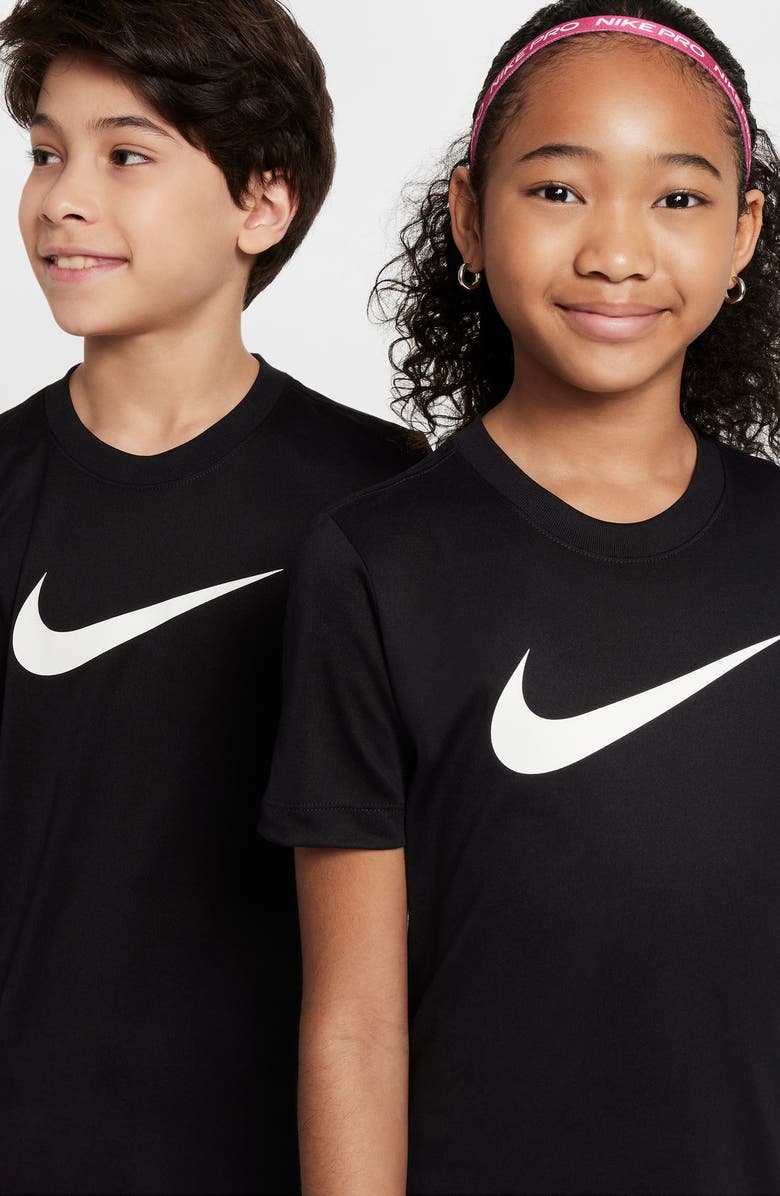 Nike Kids' Legend Dri-FIT Graphic T-Shirt, Alternate, color, Black
