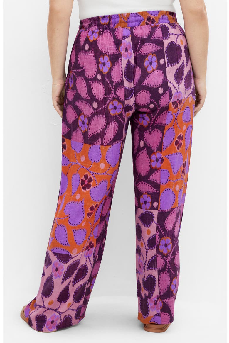 Lorie Print Wide Leg Pants, Alternate, color, ABSTRACT
