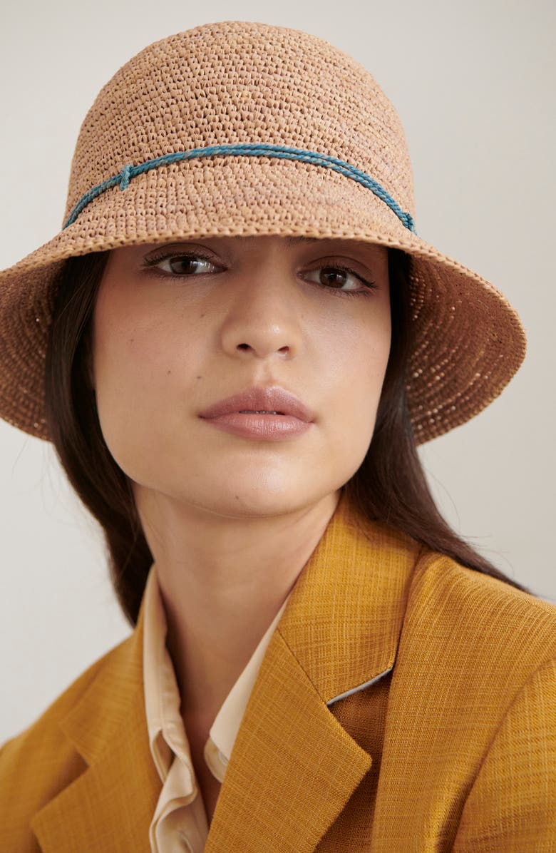 Helen Kaminski Rosie Packable Raffia Bucket Hat, Alternate, color, 