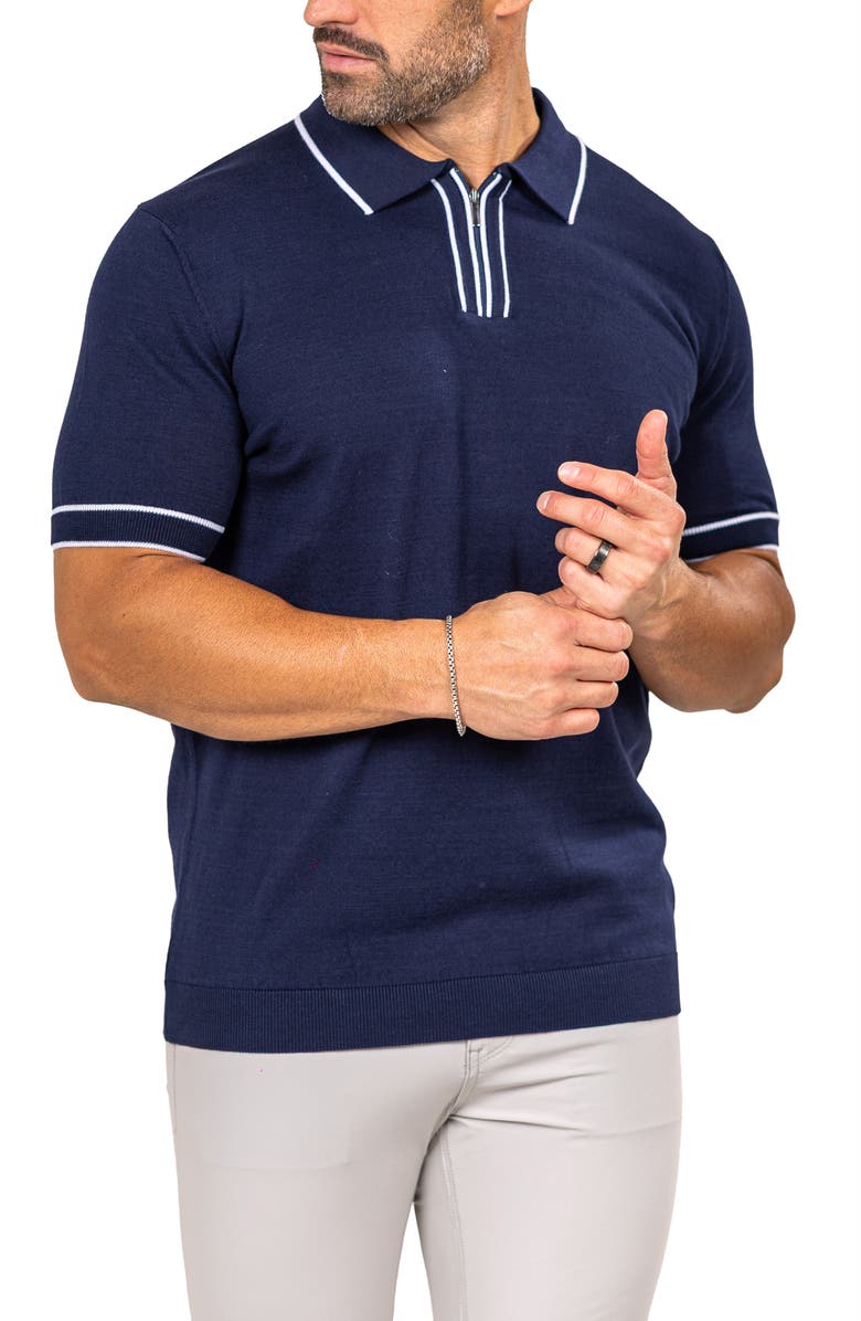 Maceoo Marthy Blue Polo, Alternate, color,