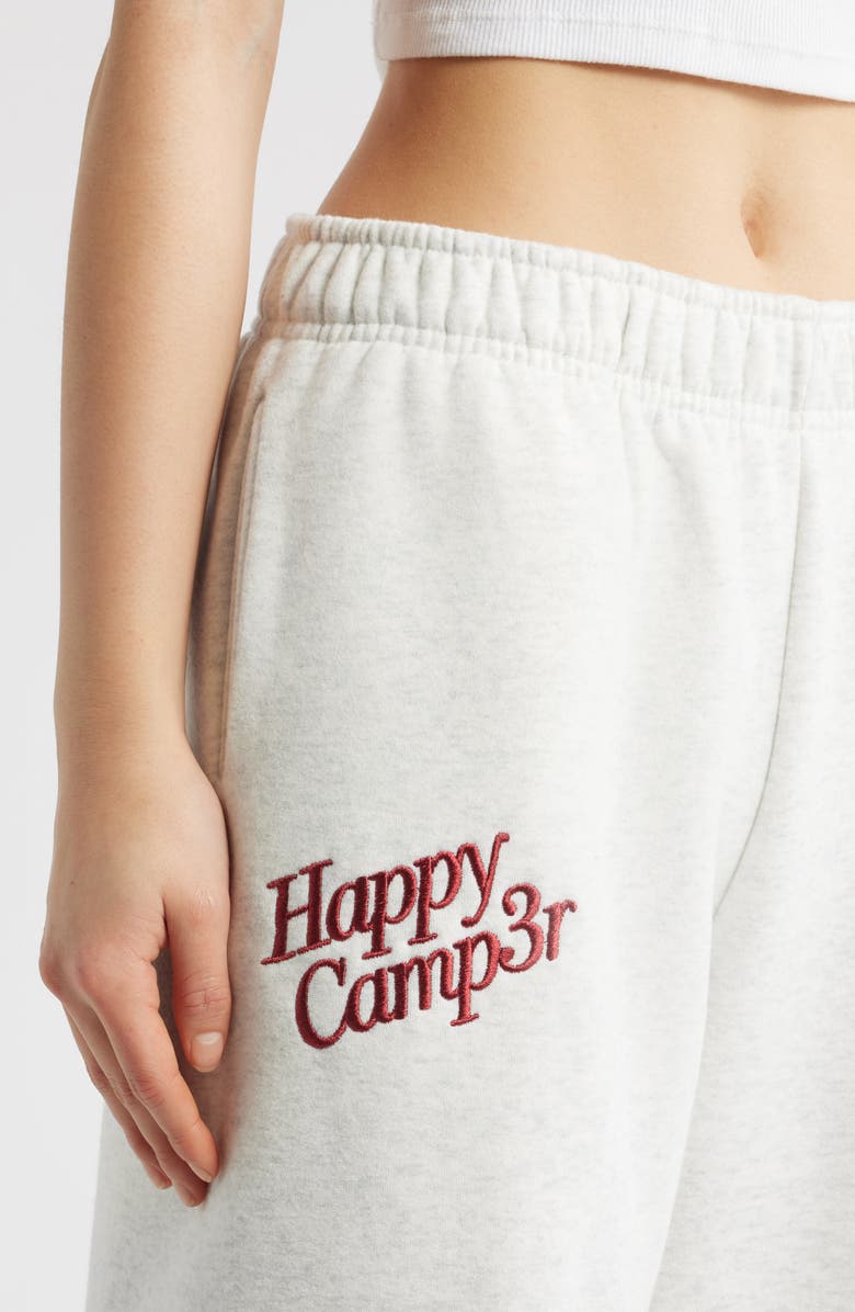HAPPY CAMP3R Sweet Like Cherry Wide Leg Sweatpants, Alternate, color, Heather Gray