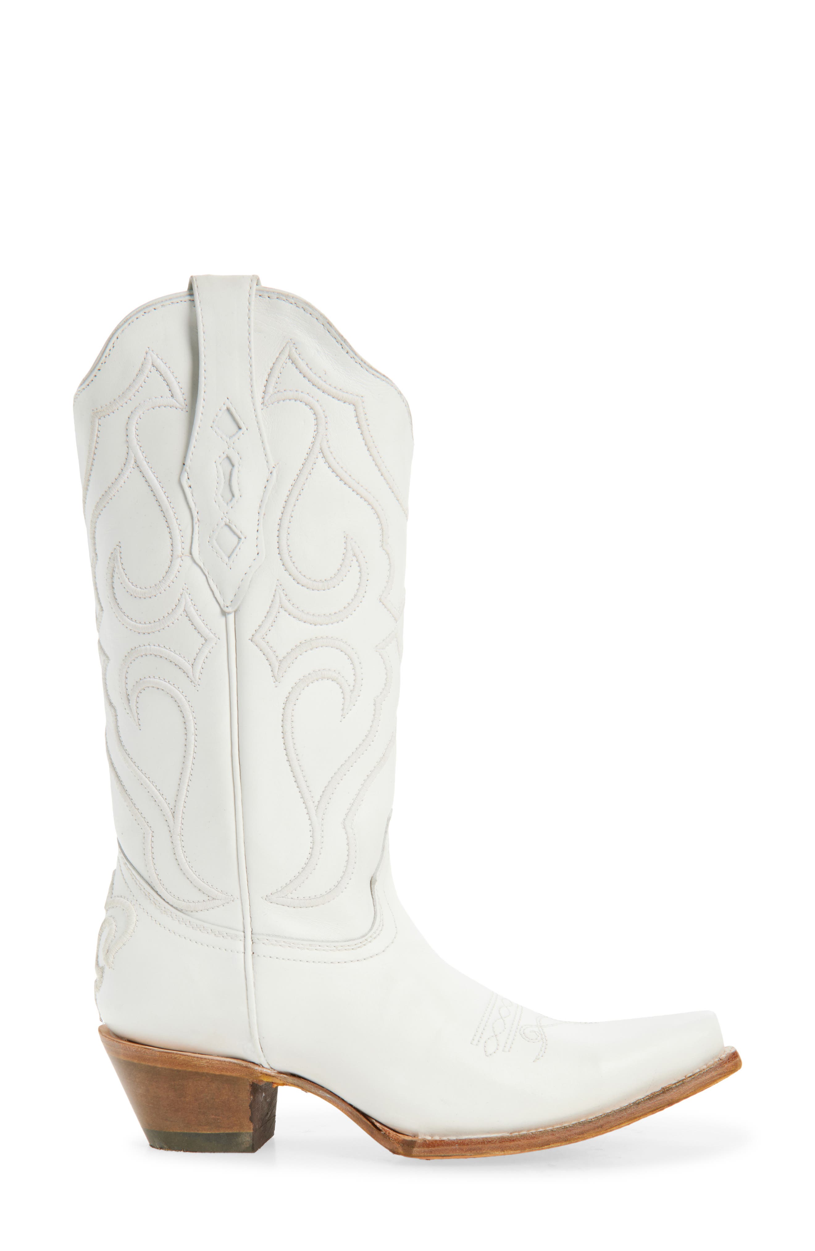 CORRAL Embroidered Mid Calf Western Boot, Alternate, color, 