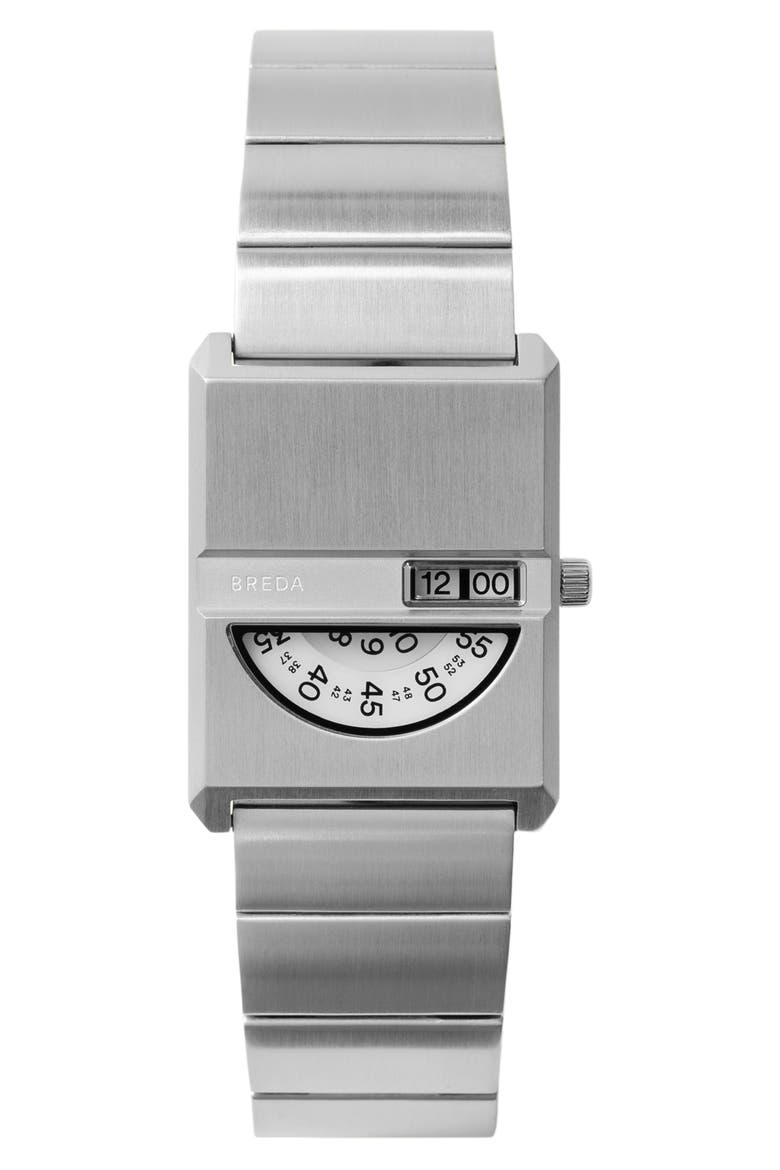 BREDA Pulse Tandem Stainless Steel Bracelet Watch, 26mm (Women