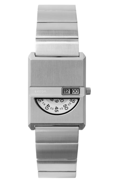 Pulse Tandem Stainless Steel Bracelet Watch, 26mm