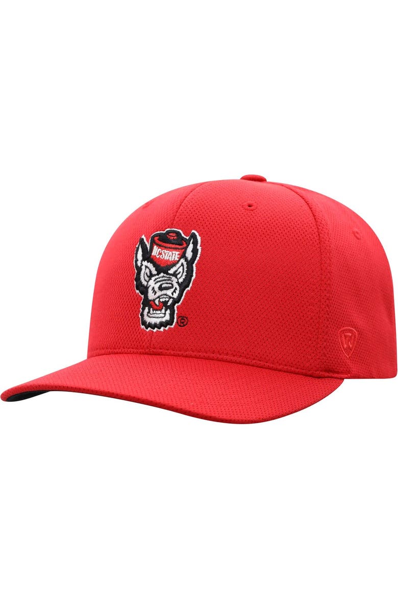 Men's Top of the World Red NC State Wolfpack Reflex Logo Flex Hat, Main, color, Red