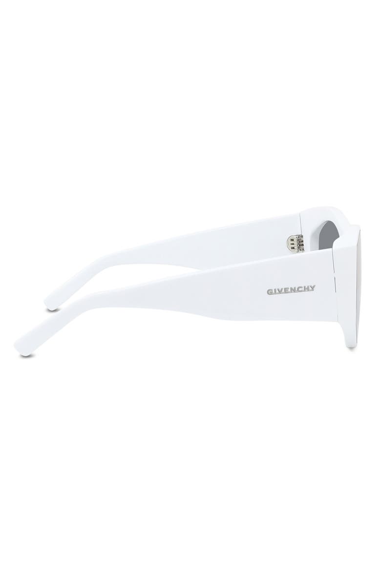 Shield Sunglasses, Alternate, color, WHITE / SMOKE MIRROR