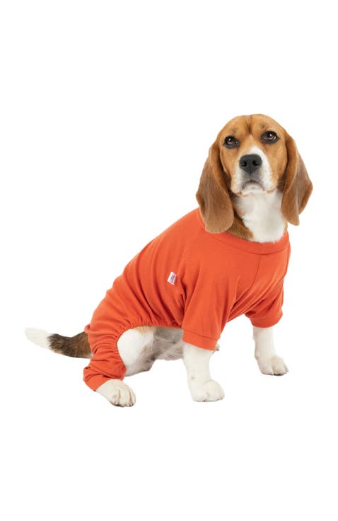 Dog Cotton Solid Matching Family Pajamas