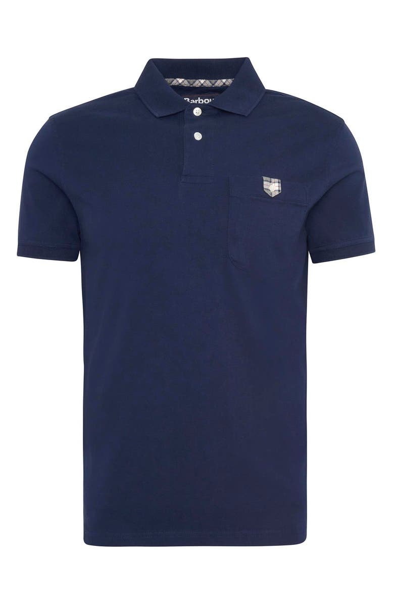Barbour Tothil Tailored Fit Polo, Alternate, color, Navy