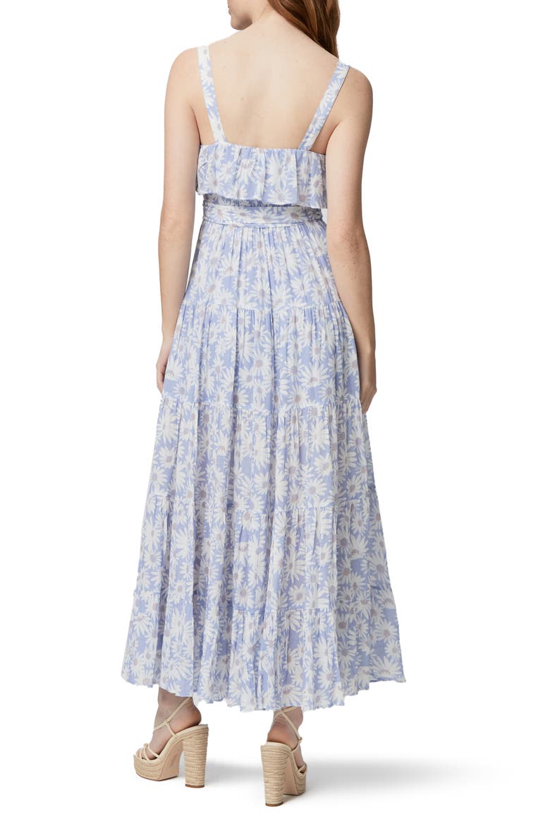 Tecin Floral Ruffle Maxi Dress, Alternate, color, PERIWNKLE