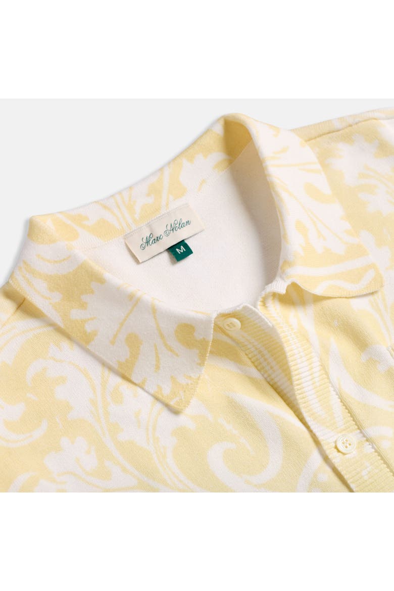 Jacquard Knit Monogram Shirt, Alternate, color, Citron Ombre