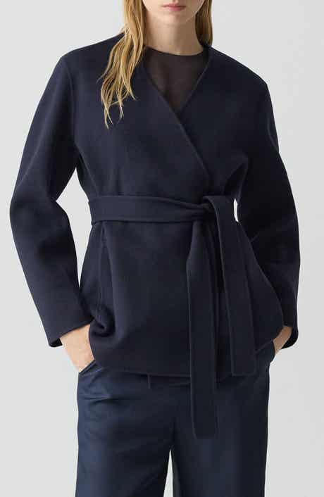 Theory Wool & Cashmere Wrap Jacket