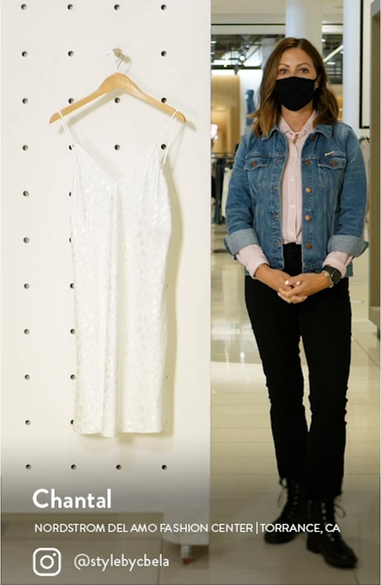 Decadence Print Satin Nightgown, sales video thumbnail