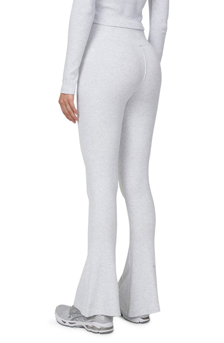 Good For Nothing Ribbed Vintage Flared Leggings, Alternate, color, Grey