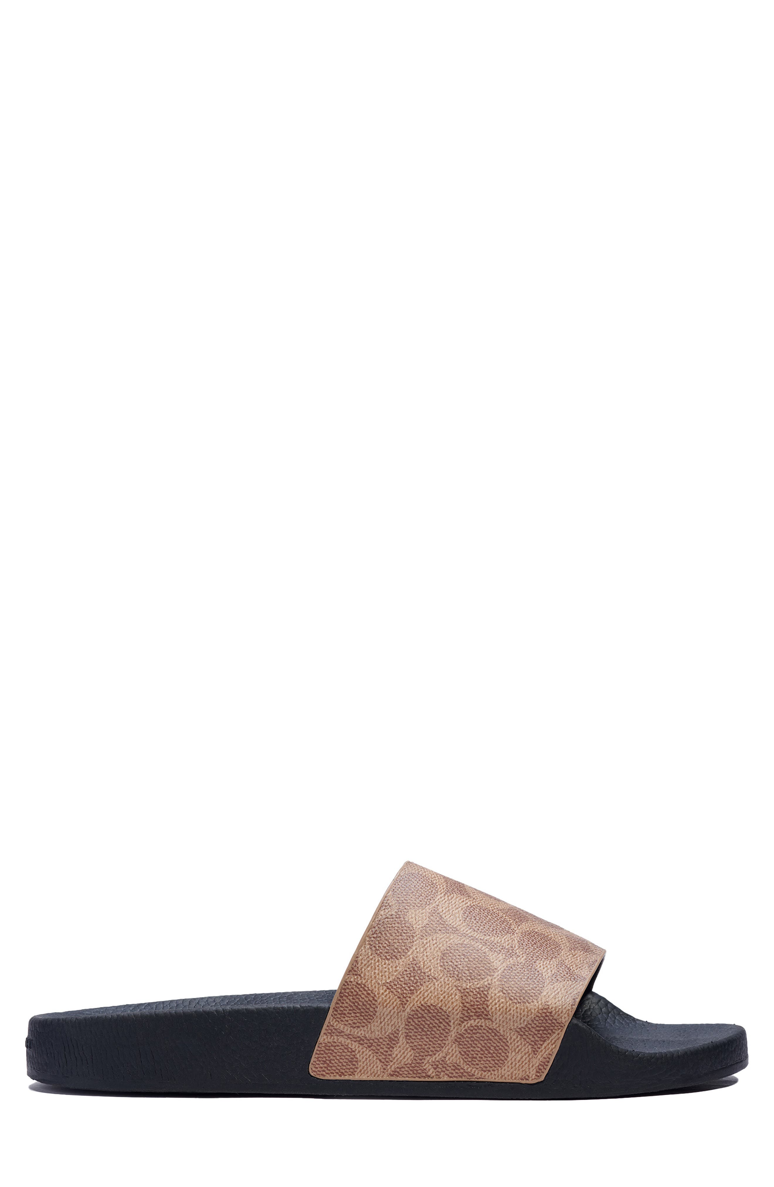 COACH Signature Slide Sandal, Alternate, color, Tan