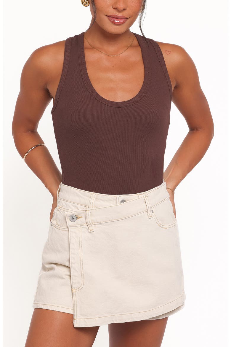 Miles Racerback Rib Tank, Main, color, ESPRESSO