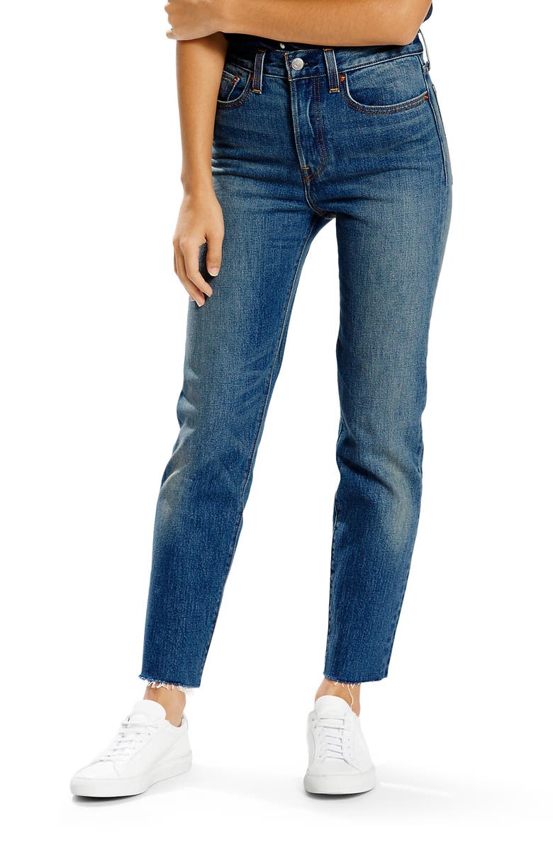 Levi's<sup>®</sup> Wedgie High Waist Straight Jeans, Main, color, 