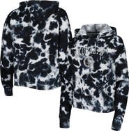 New Era Women's New Era Black Brooklyn Nets Brushed Cotton Tie-Dye Pullover Hoodie
